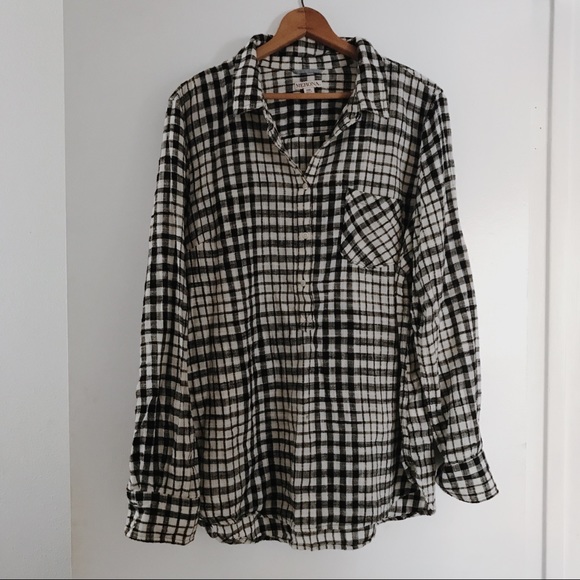 Merona Tops - Oversized Button-Down Flannel